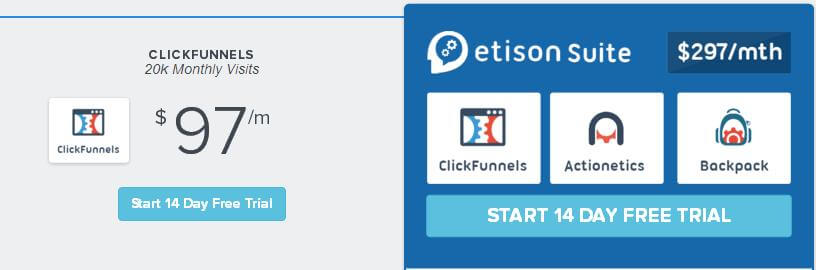 clickfunnels packages pricing