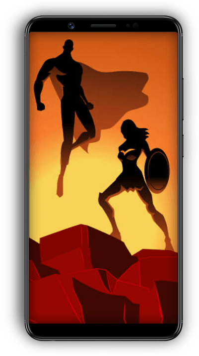 Mobile PNG Image Superhero shadow 715x715 rev3