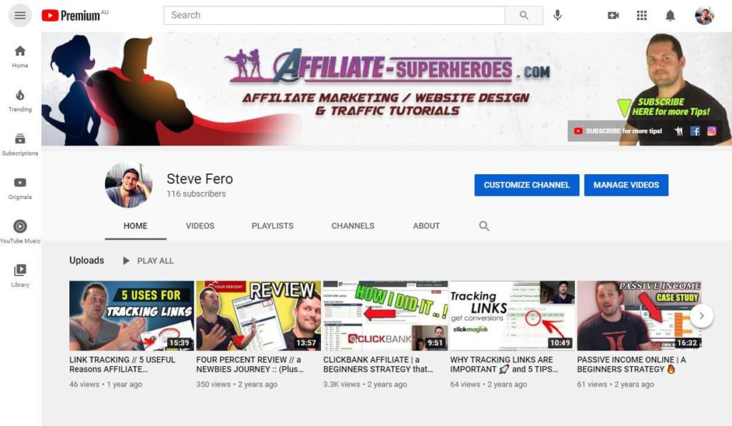 YouTube Page 2