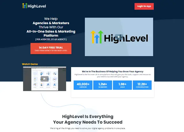 GoHighLevel review home page short 0
