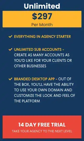 GoHighLevel review pricing plan Agency Unlimited account